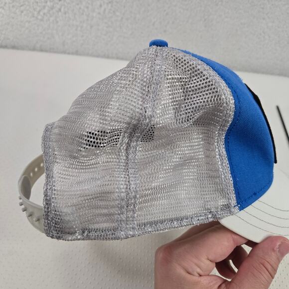 Goorin Bros Rooster Hat C0ck The Farm Trucker Mesh Cap Royal Blue White Grey - Picture 13 of 14